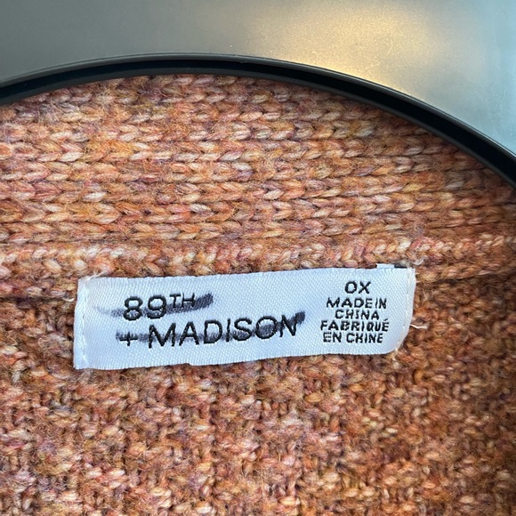 89th & Madison Wool Blend Open Cardigan - Size 0X - Picture 5 of 7